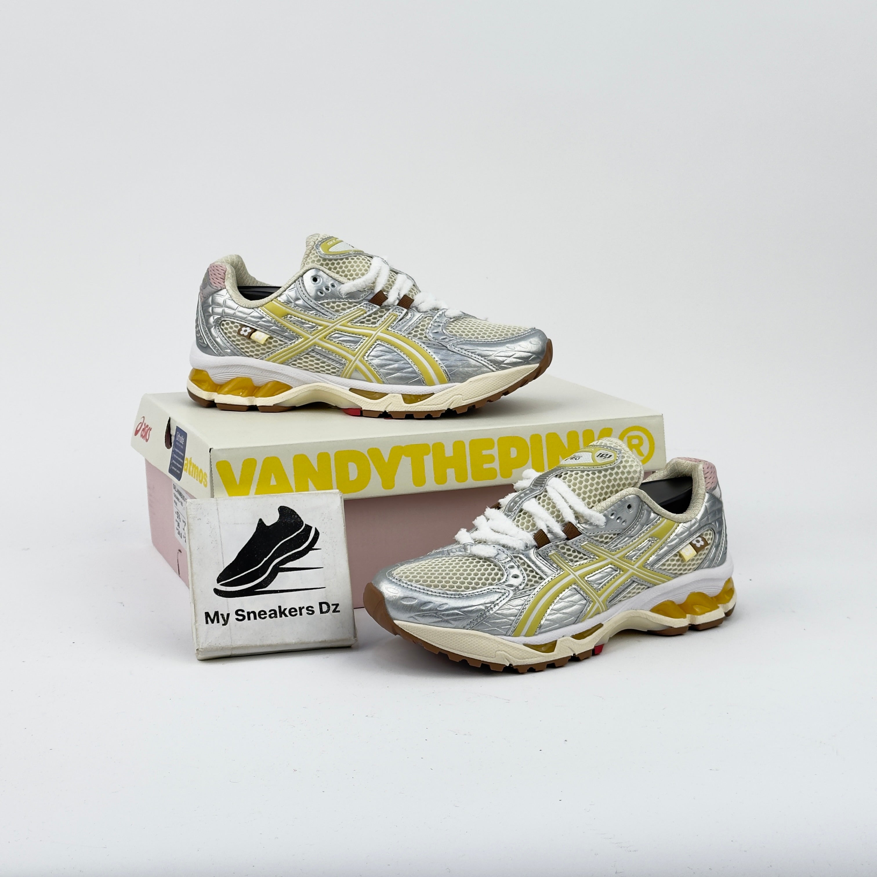 Asics kayano 14 grey yellow
